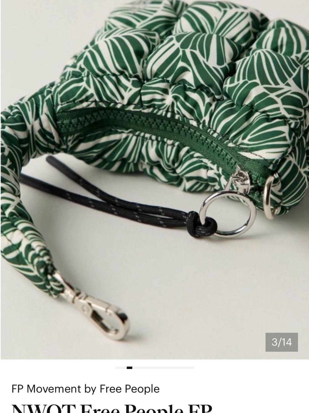 FP Movement Printed Micro Pouch in Green & White Toucan Tropics NWT - Picture 2 of 12